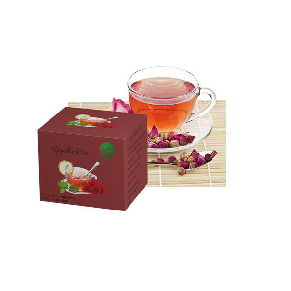 Lifeworth organic rose black tea bag