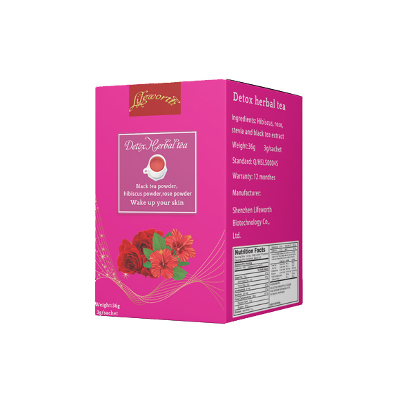 Lifeworth instant beauty detox hibiscus tea private label