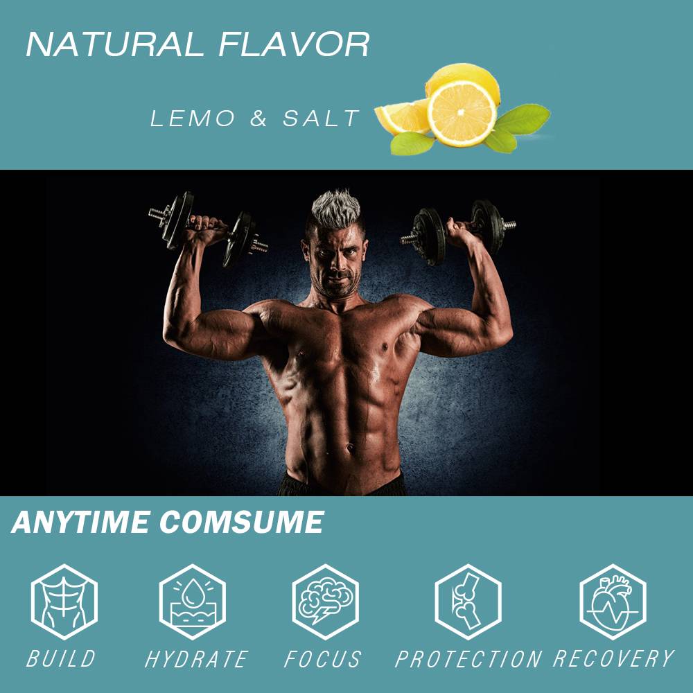 LIFEWORTH Lemon & Salt Amino Acids Energy Powder Drink with BCAA