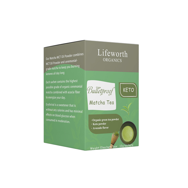 Lifeworth bulletproof matcha tea keto with mct powder