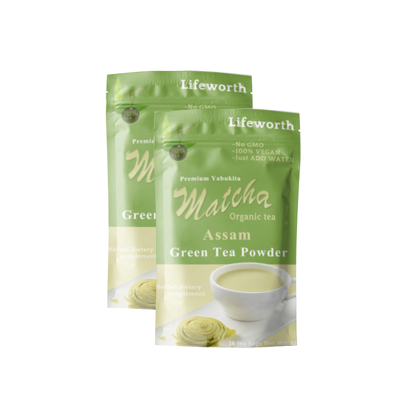 Lifeworth mushroom matcha drink mix