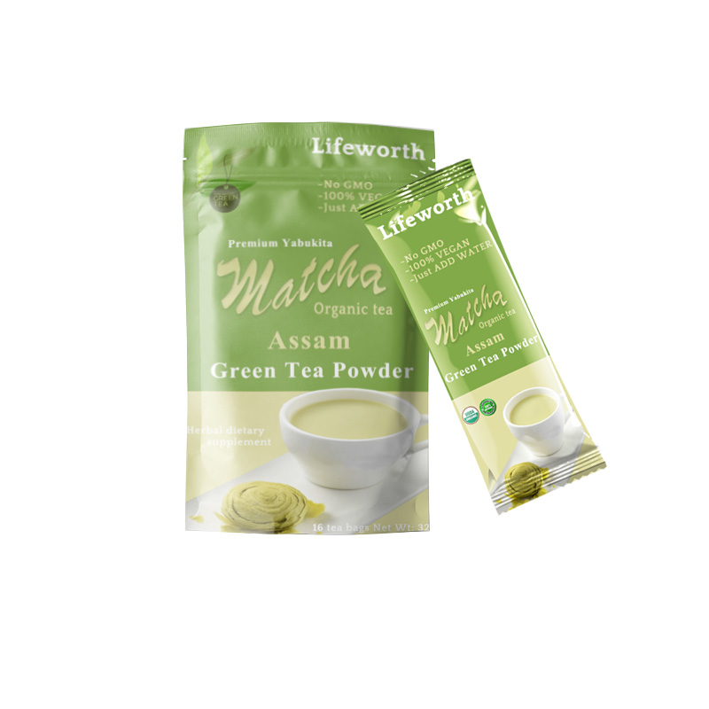 Lifeworth mushroom matcha drink mix