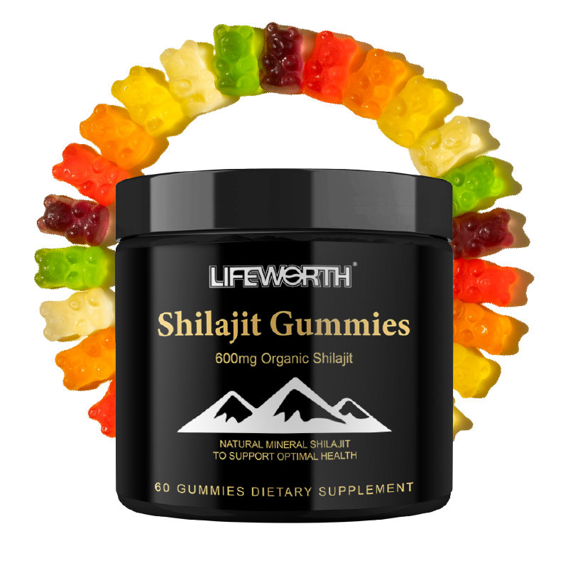 Shilajit Gummies Max Strength | Pure 100% Authentic Himalayan Origin | High Fulvic Acid Content | 85+ Minerals | Boosts Immunity & Energy Vegan | 60 Gummies