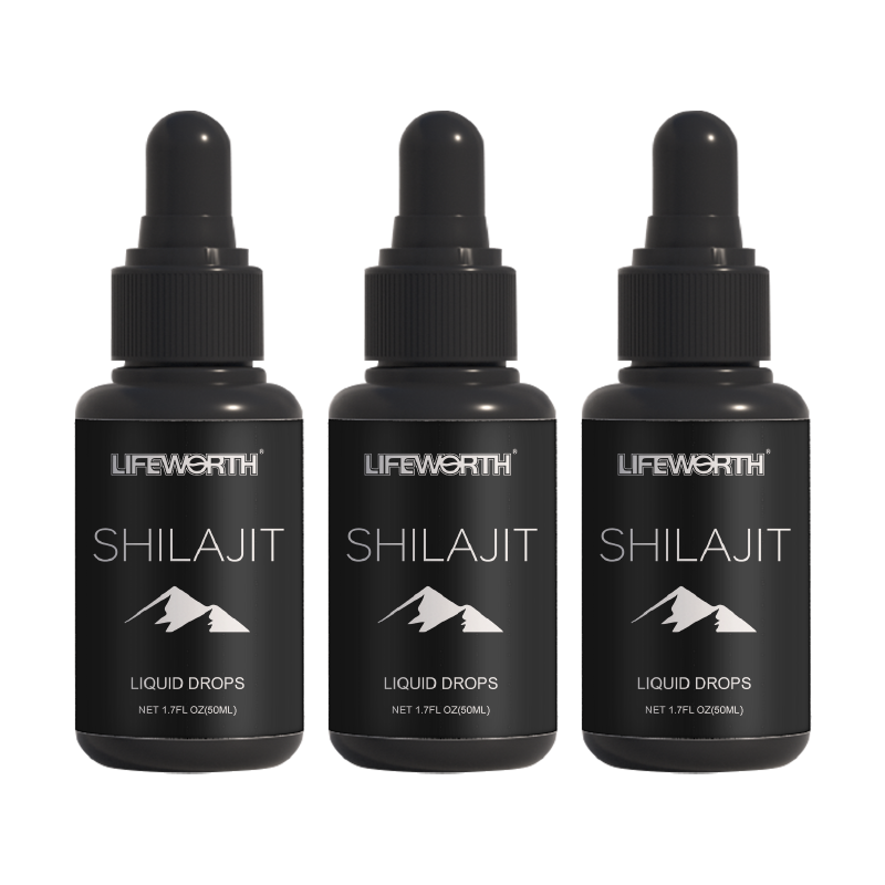 Himalayan Shilajit, Liquid Drops, Authentic & Pure, Natural Trace Minerals & Fulvic Acid Complex