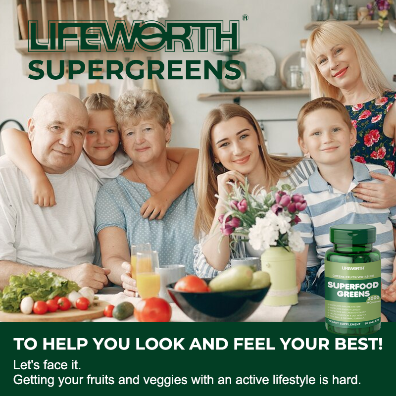 Detox 21 Super greens Multivitamin & Minerals Tablets.